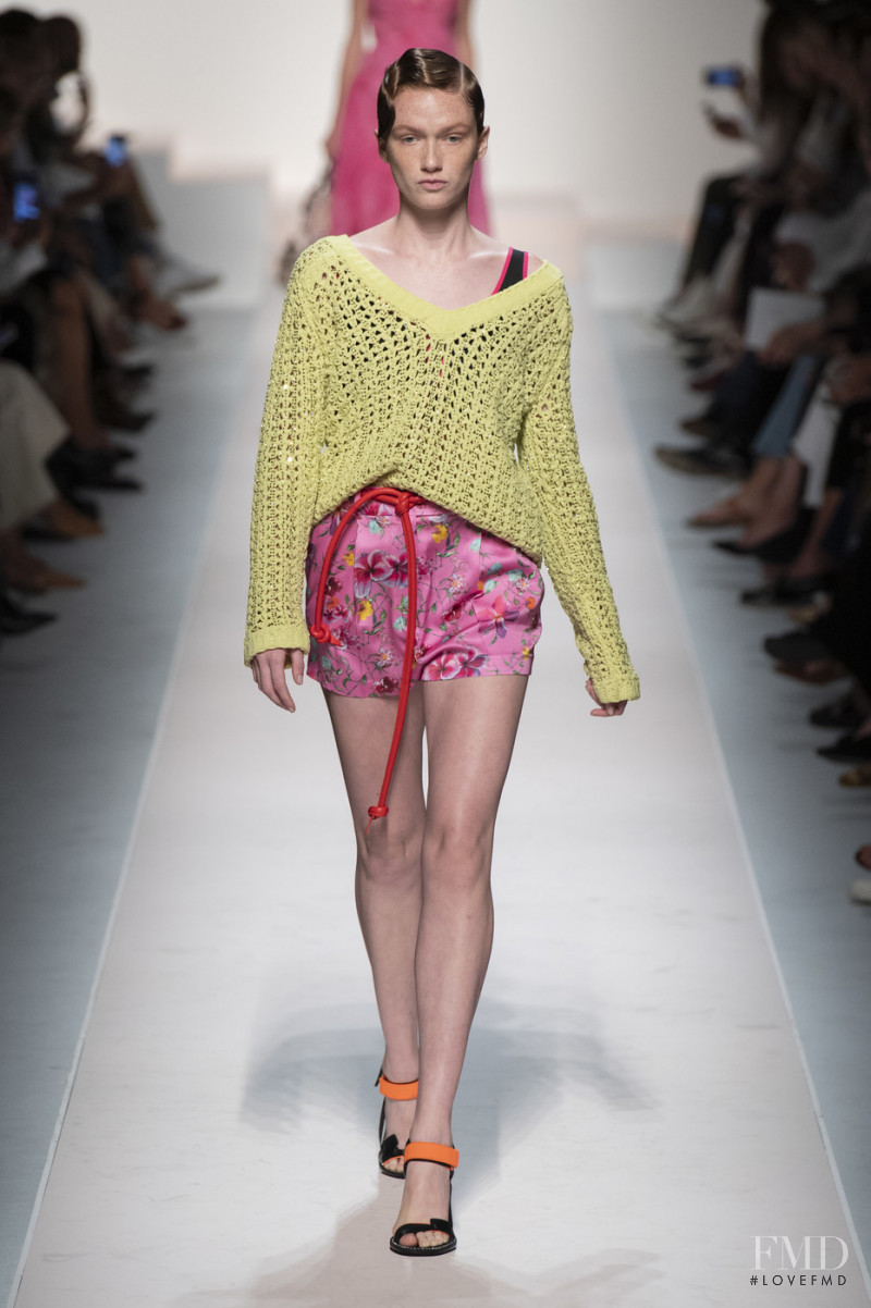 Emi Red featured in  the Ermanno Scervino fashion show for Spring/Summer 2020