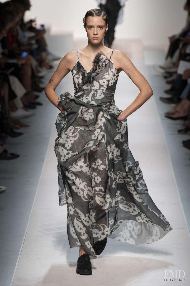 Charlotte Rose Hansen featured in  the Ermanno Scervino fashion show for Spring/Summer 2020