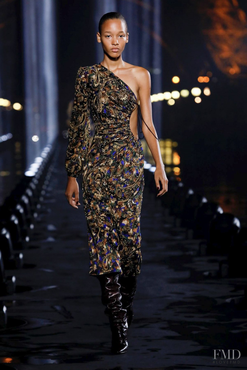 Sculy Mejia Escobosa featured in  the Saint Laurent fashion show for Spring/Summer 2020