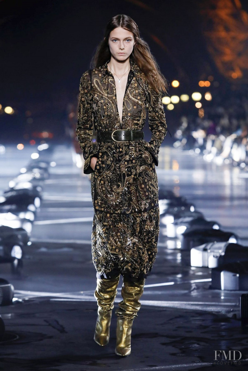 Jeanne Guevel featured in  the Saint Laurent fashion show for Spring/Summer 2020