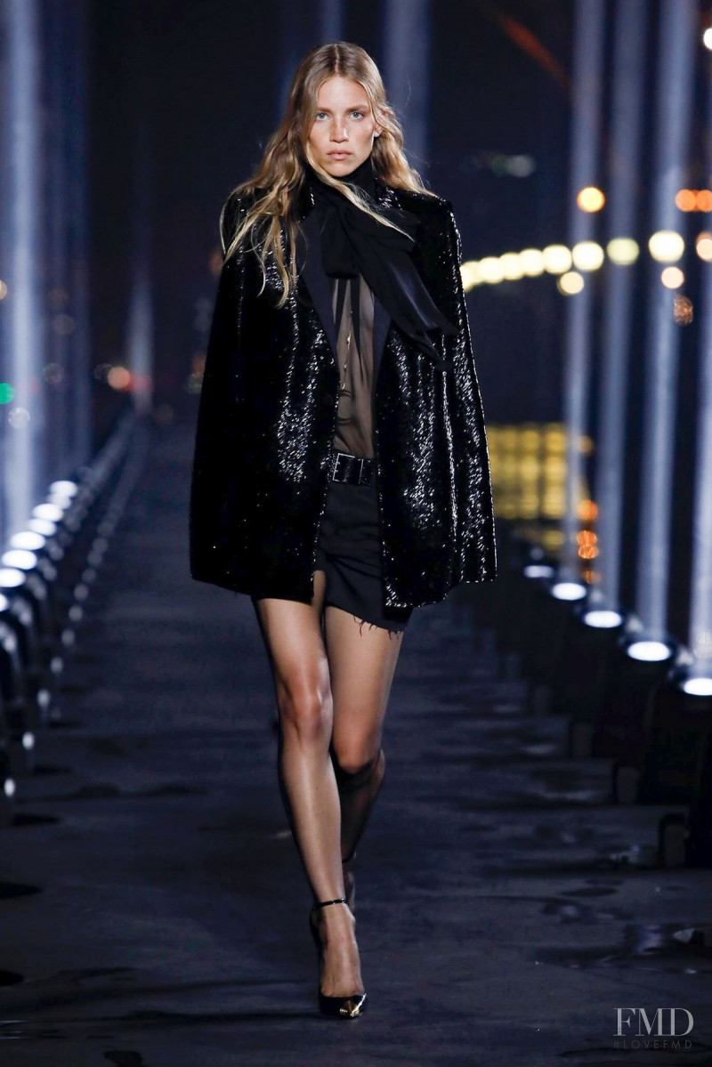 Rebecca Leigh Longendyke featured in  the Saint Laurent fashion show for Spring/Summer 2020