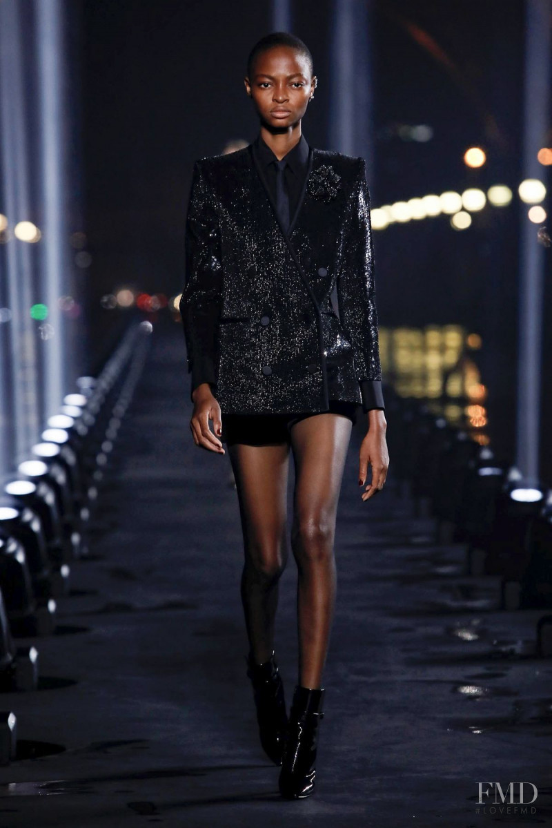 Tolulope Soetan featured in  the Saint Laurent fashion show for Spring/Summer 2020