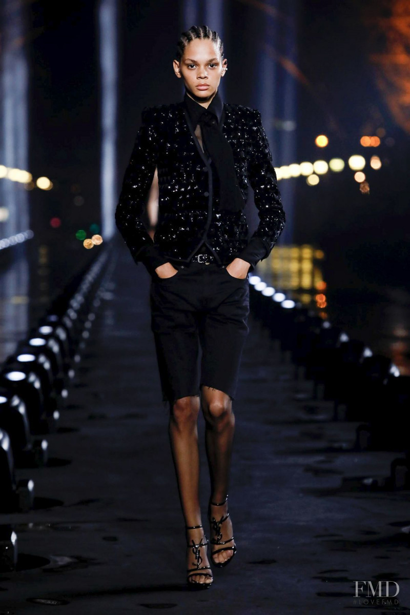 Hiandra Martinez featured in  the Saint Laurent fashion show for Spring/Summer 2020