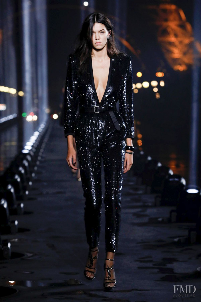 Maria Miguel featured in  the Saint Laurent fashion show for Spring/Summer 2020