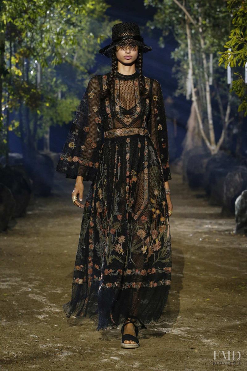 Malika El Maslouhi featured in  the Christian Dior fashion show for Spring/Summer 2020