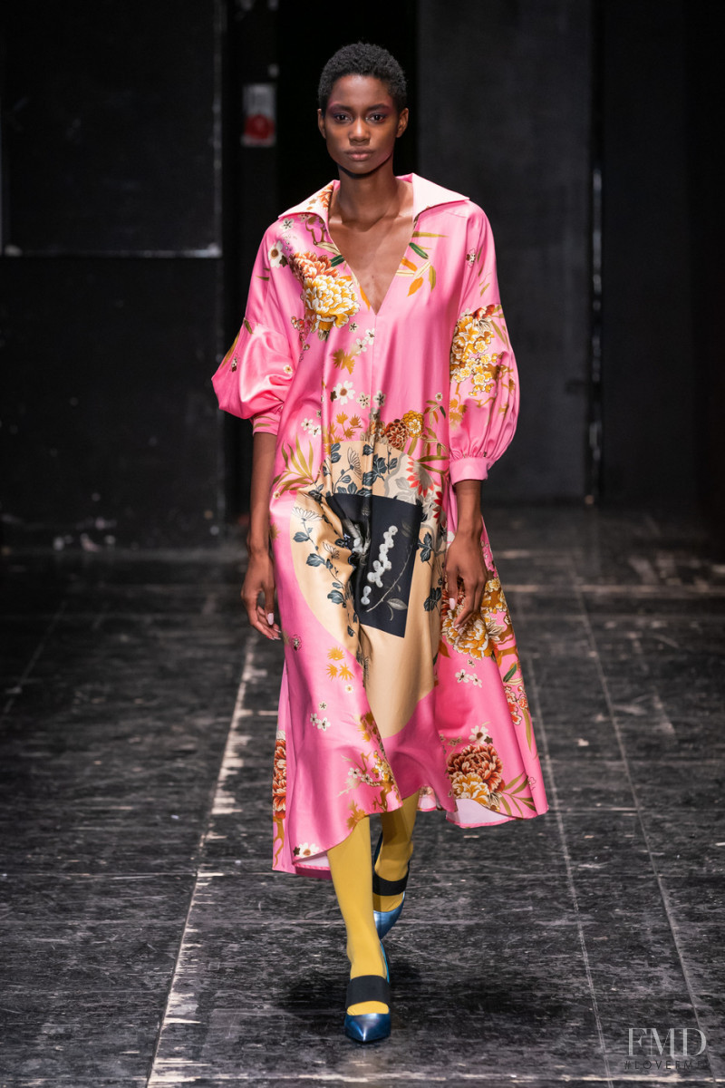 Tara Falla featured in  the Antonio Marras fashion show for Spring/Summer 2020