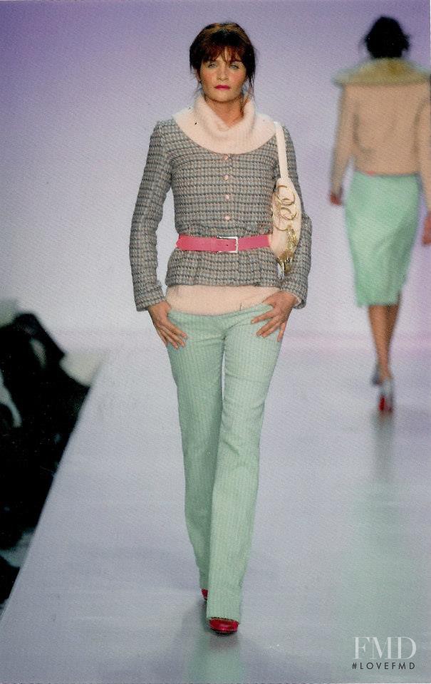 Helena Christensen featured in  the Matthew Williamson fashion show for Autumn/Winter 2003