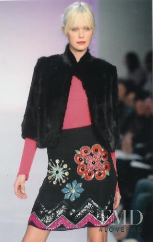 Dewi Driegen featured in  the Matthew Williamson fashion show for Autumn/Winter 2003