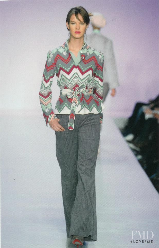 Leticia Birkheuer featured in  the Matthew Williamson fashion show for Autumn/Winter 2003