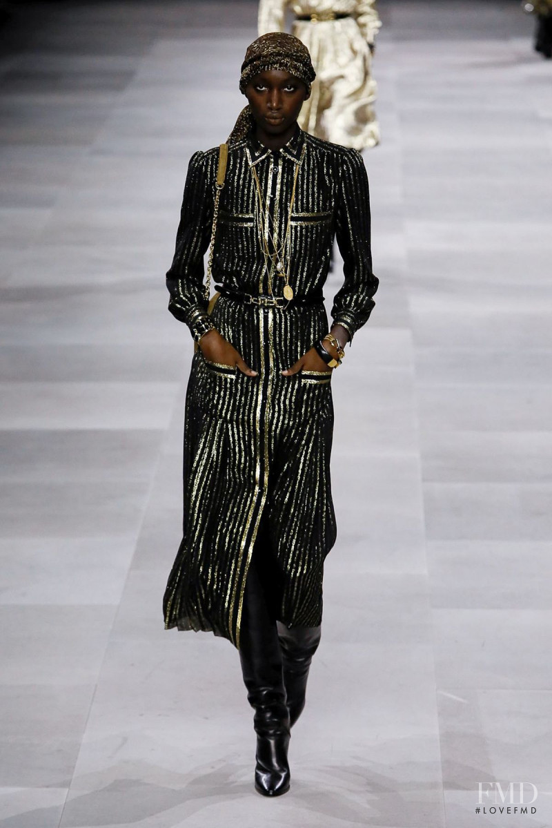 Diarra Samb featured in  the Celine fashion show for Spring/Summer 2020