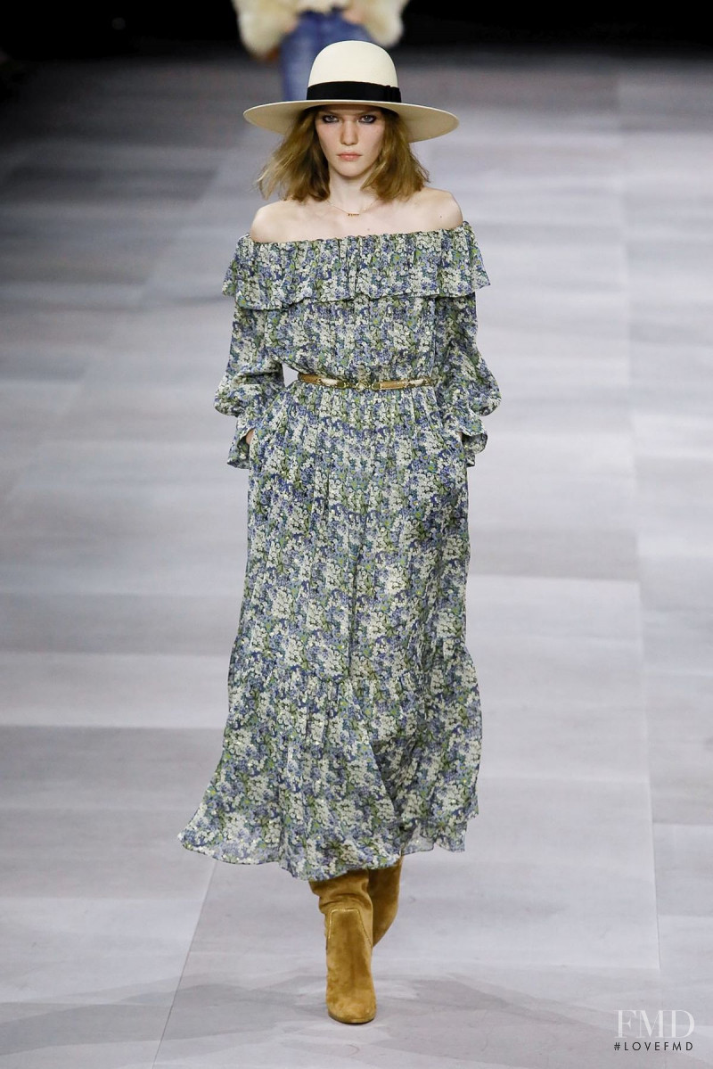 Penelope Ternes featured in  the Celine fashion show for Spring/Summer 2020