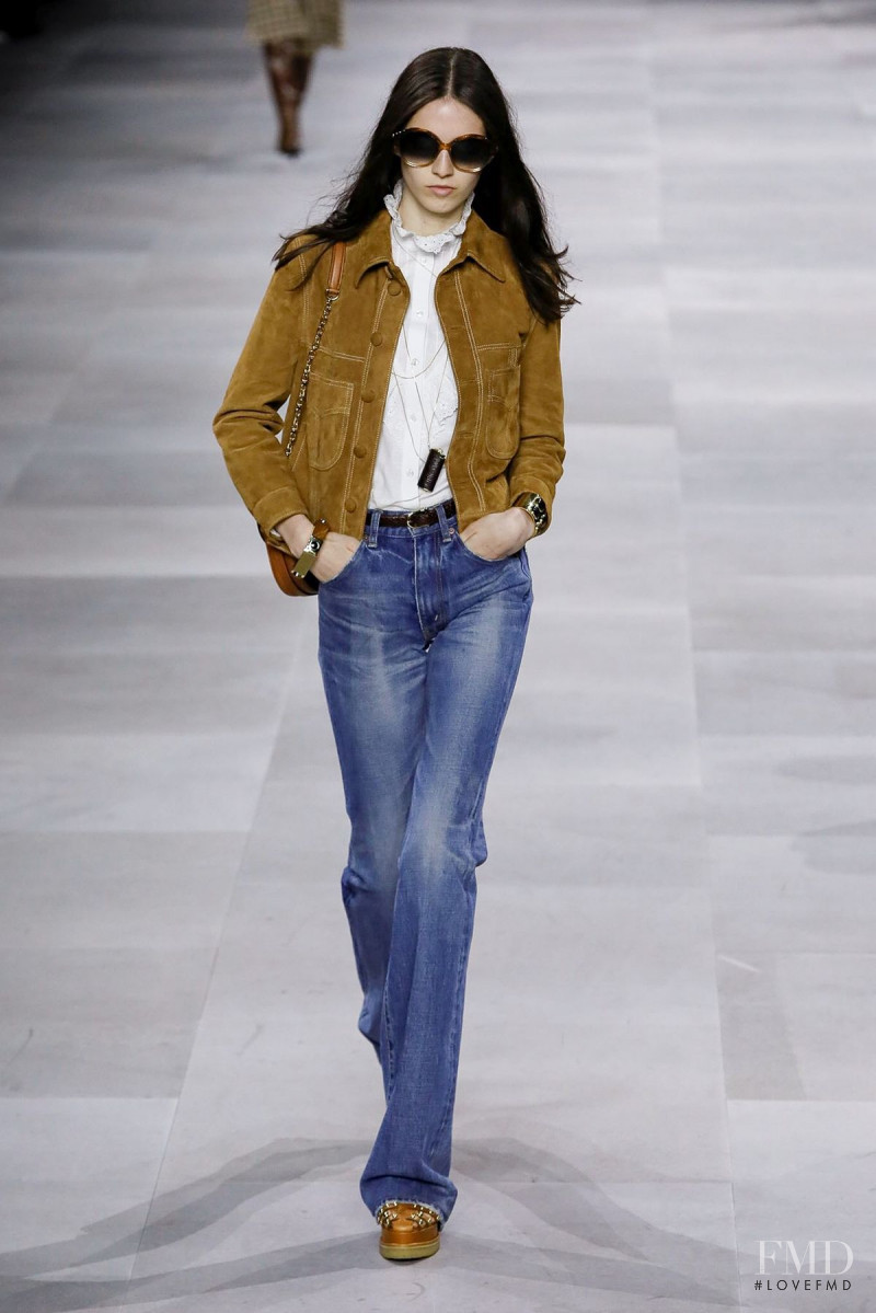Maya  Frankel featured in  the Celine fashion show for Spring/Summer 2020
