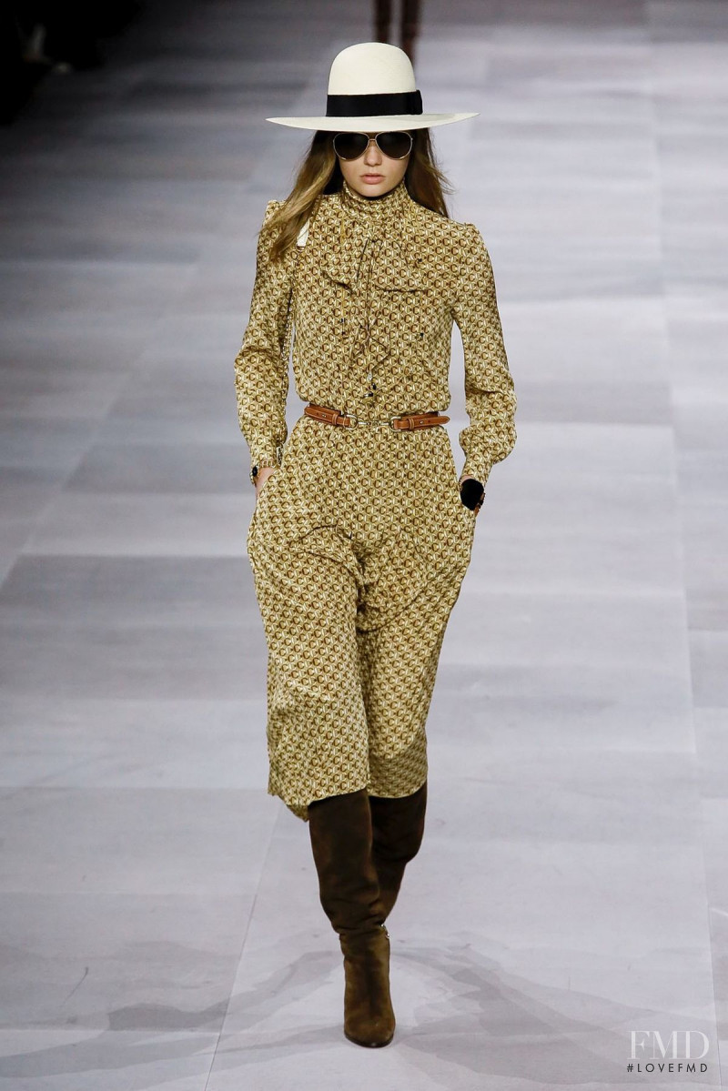 Fran Summers featured in  the Celine fashion show for Spring/Summer 2020