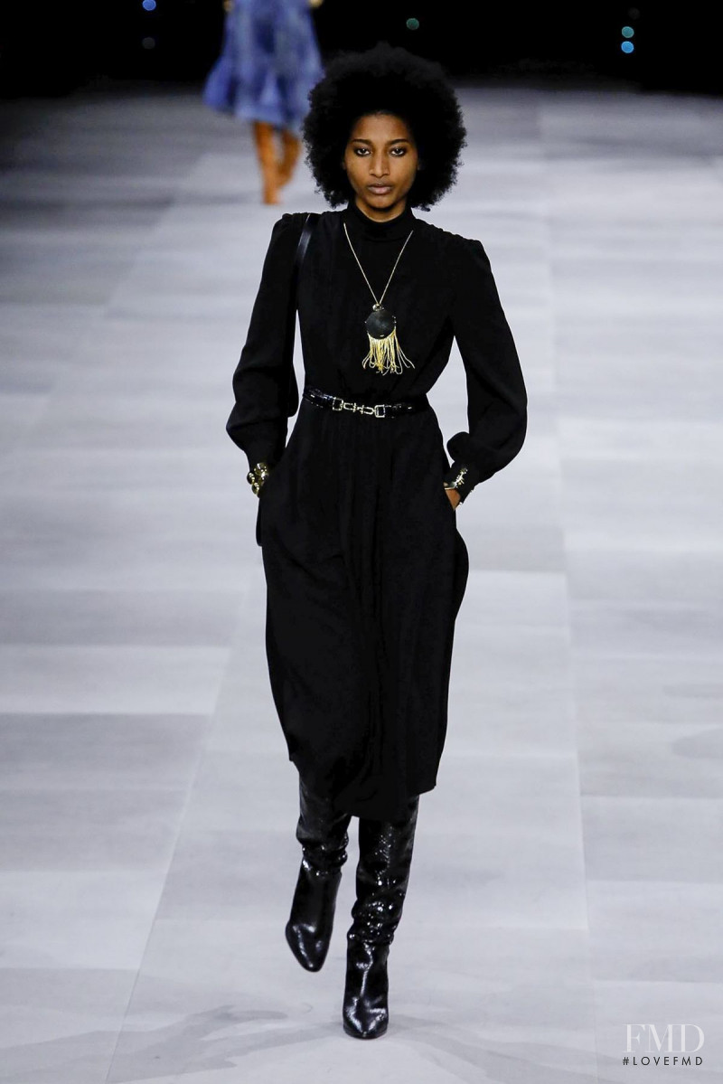 Tash Ogeare featured in  the Celine fashion show for Spring/Summer 2020