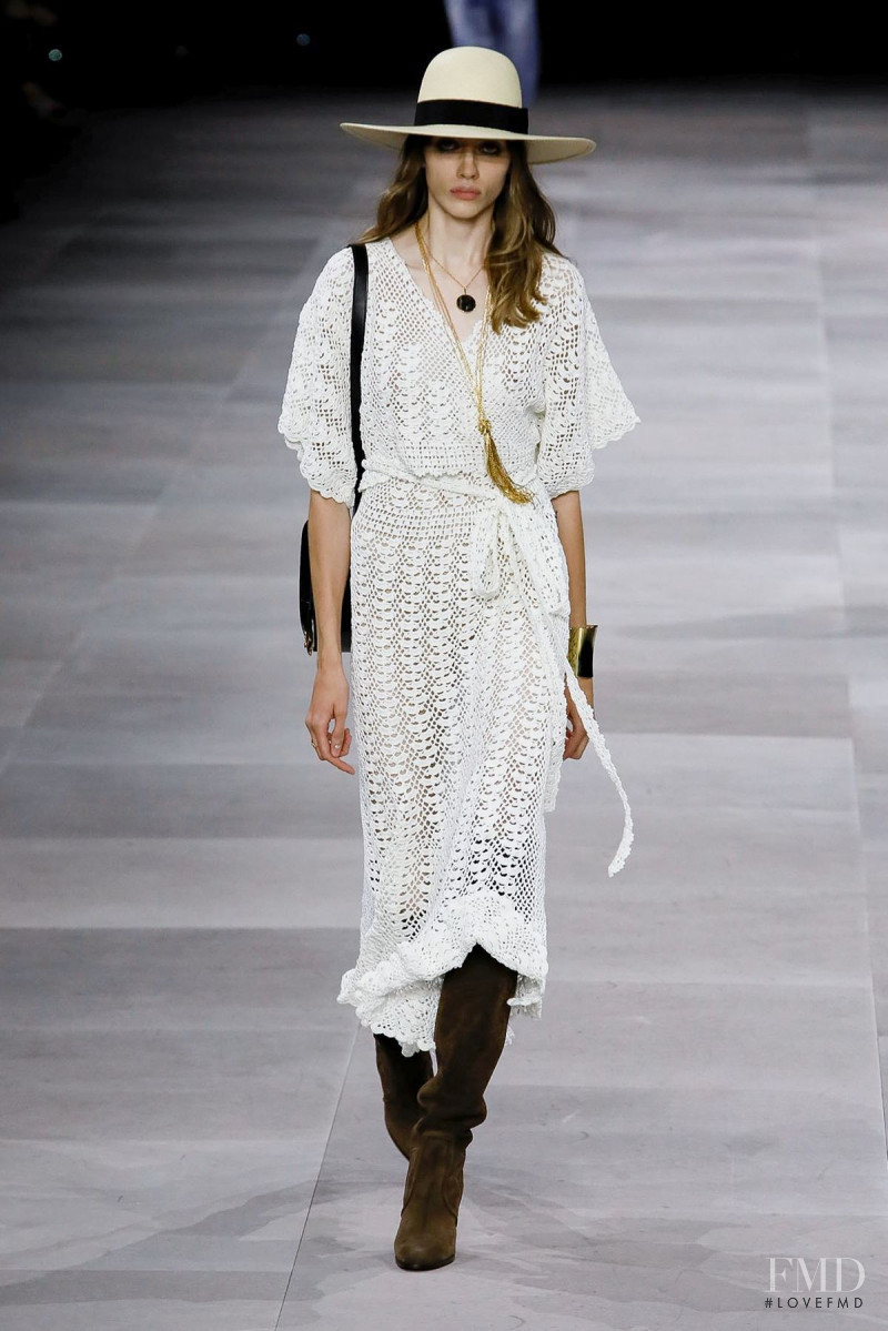 Odette Pavlova featured in  the Celine fashion show for Spring/Summer 2020
