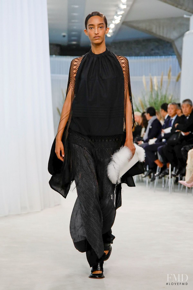 Mona Tougaard featured in  the Loewe fashion show for Spring/Summer 2020