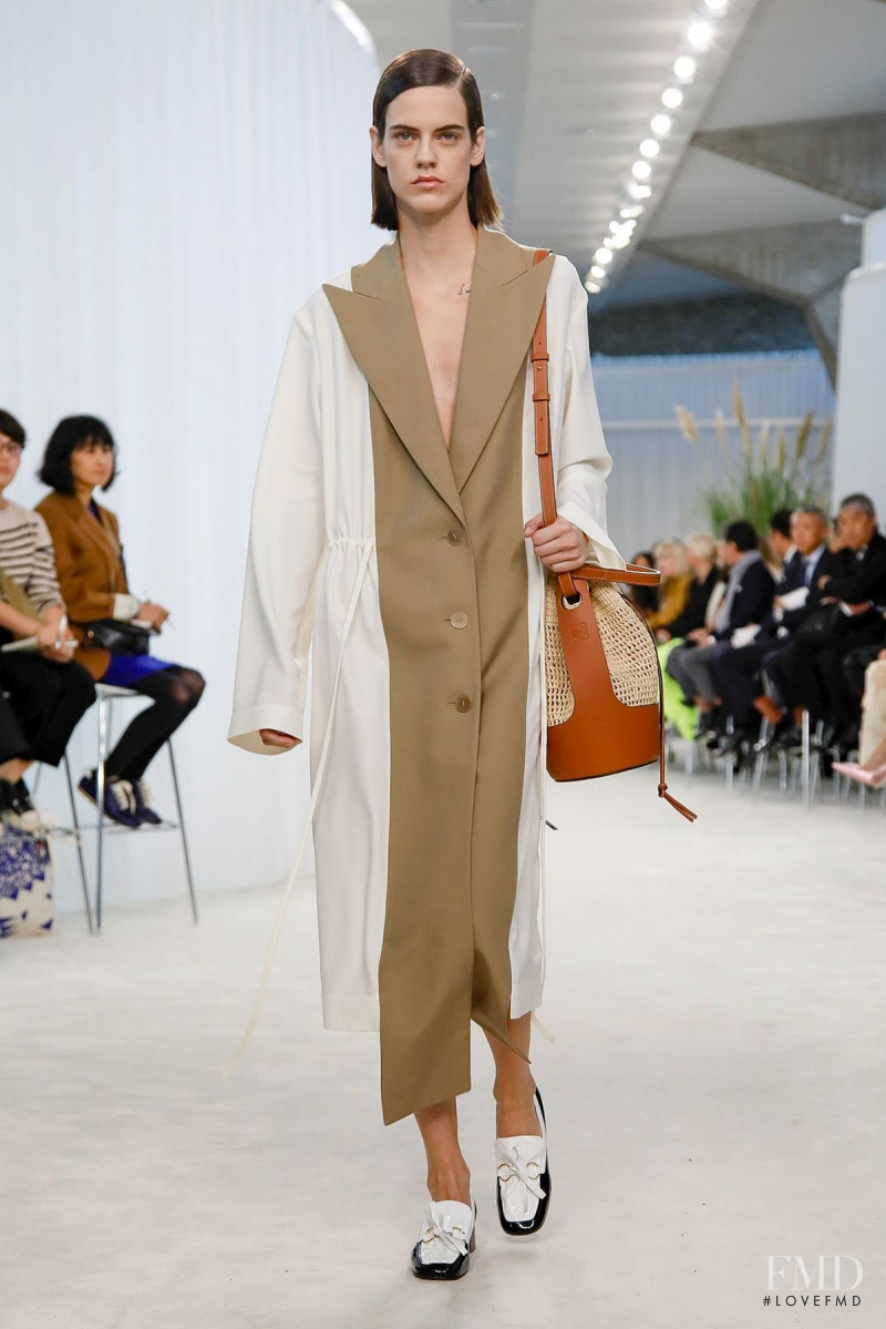 Miriam Sanchez featured in  the Loewe fashion show for Spring/Summer 2020