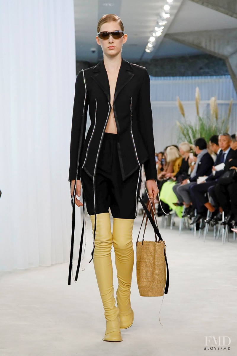 Anna Agoston featured in  the Loewe fashion show for Spring/Summer 2020