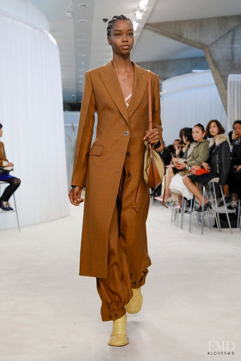 Kyla Ramsey featured in  the Loewe fashion show for Spring/Summer 2020