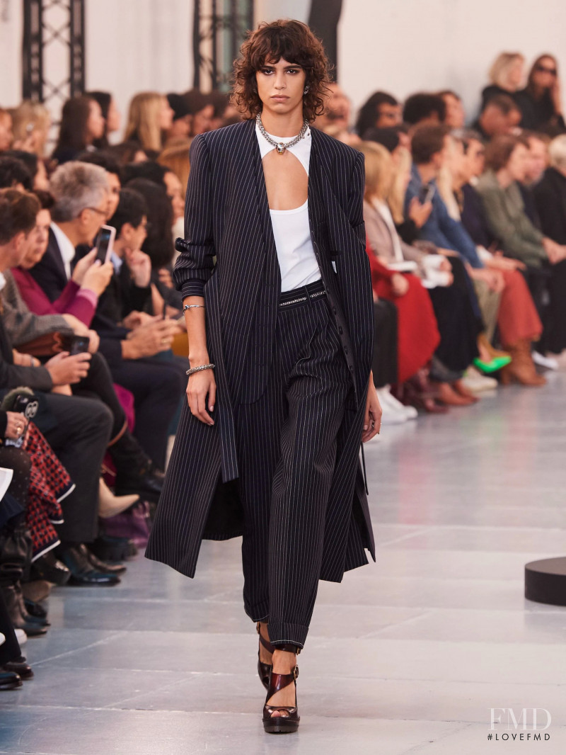 Mica Arganaraz featured in  the Chloe fashion show for Spring/Summer 2020