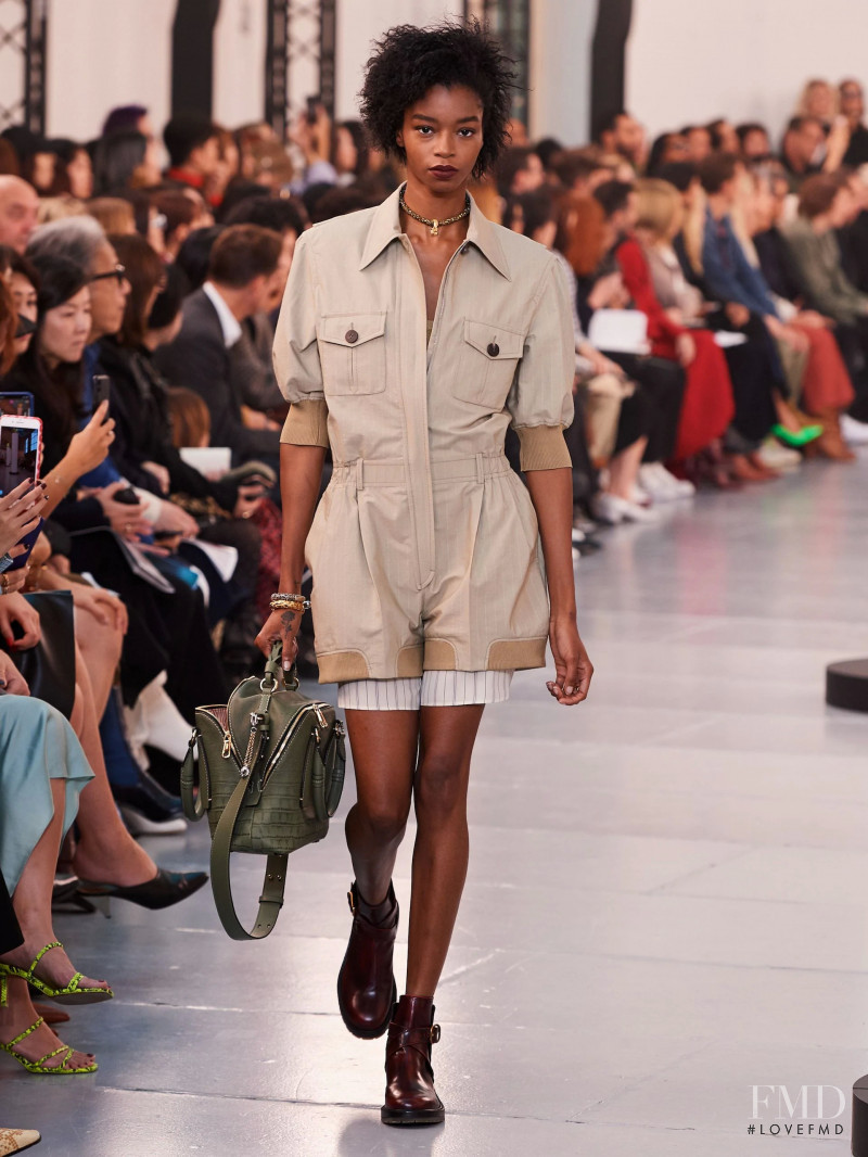 Kyla Ramsey featured in  the Chloe fashion show for Spring/Summer 2020