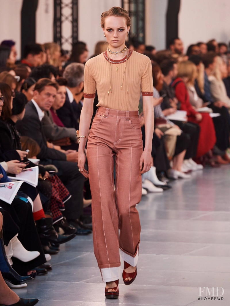 Fran Summers featured in  the Chloe fashion show for Spring/Summer 2020