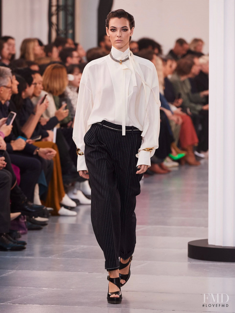 Vittoria Ceretti featured in  the Chloe fashion show for Spring/Summer 2020