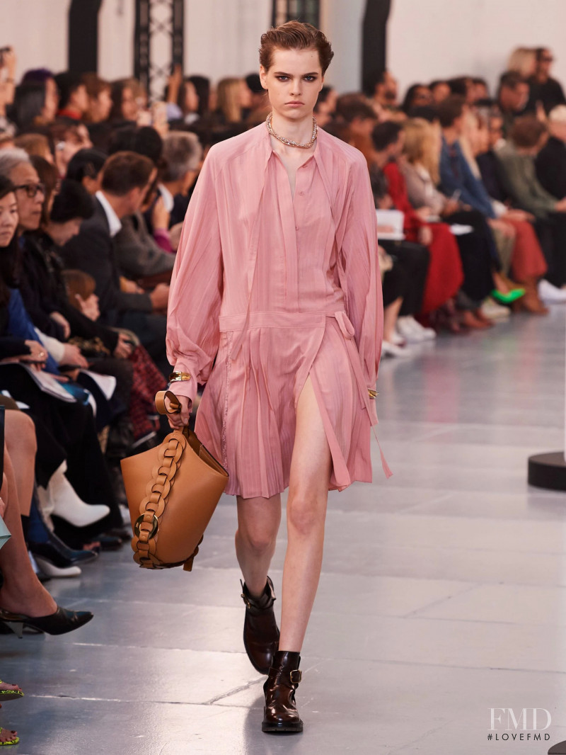 Maud Hoevelaken featured in  the Chloe fashion show for Spring/Summer 2020