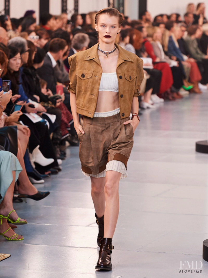 Kris Grikaite featured in  the Chloe fashion show for Spring/Summer 2020