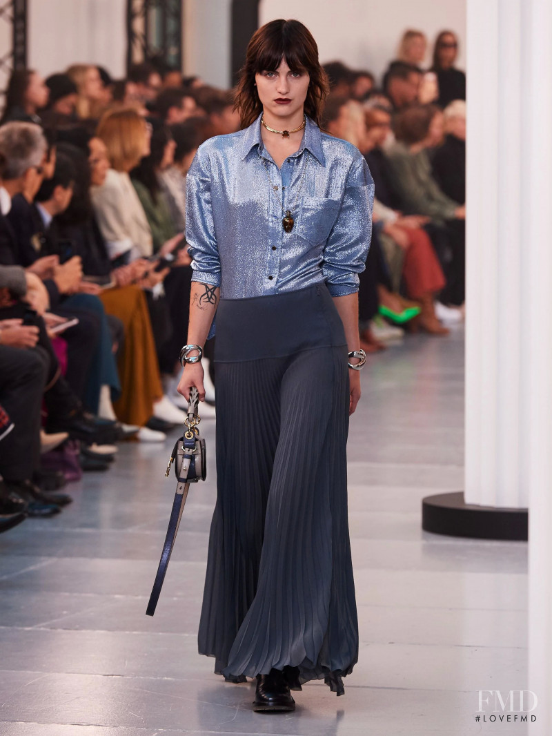 Sarah Brown featured in  the Chloe fashion show for Spring/Summer 2020