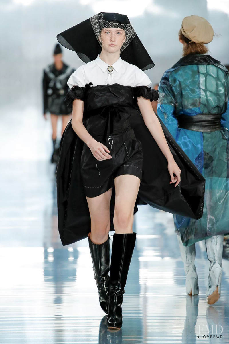 Polina Zavialova featured in  the Maison Martin Margiela fashion show for Spring/Summer 2020