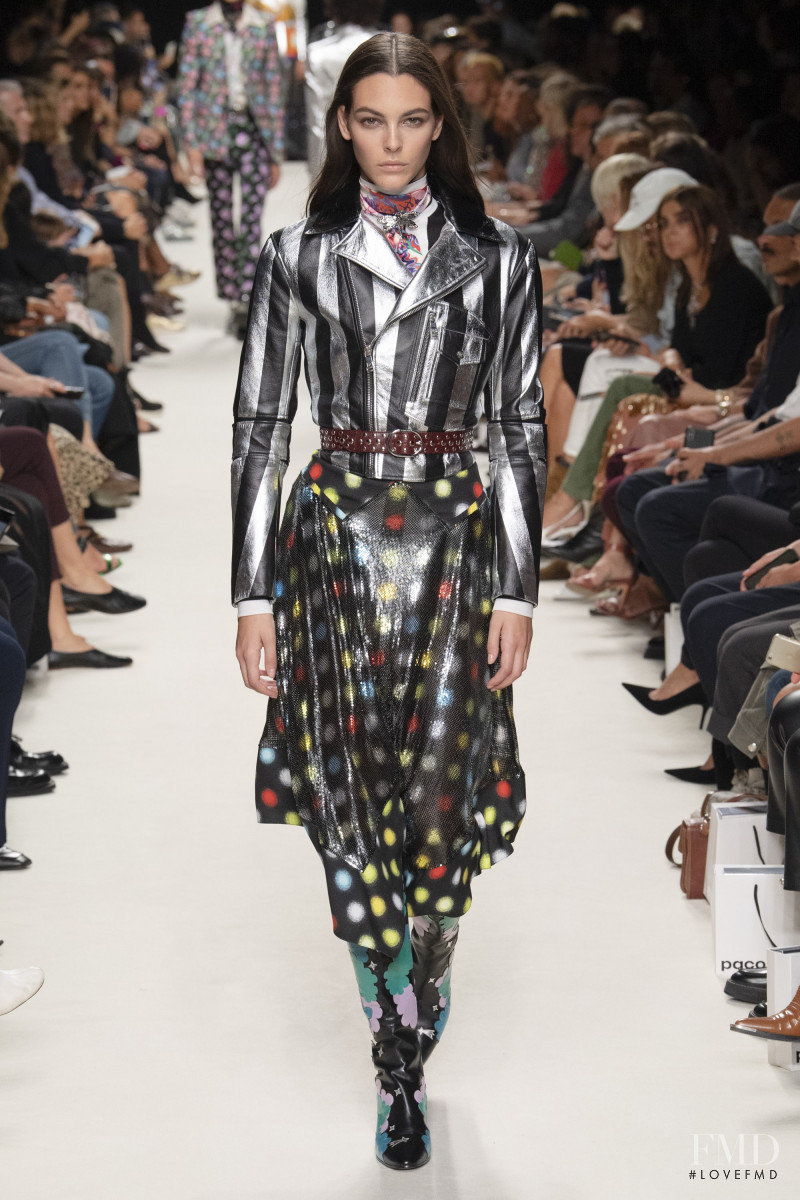 Vittoria Ceretti featured in  the Paco Rabanne fashion show for Spring/Summer 2020