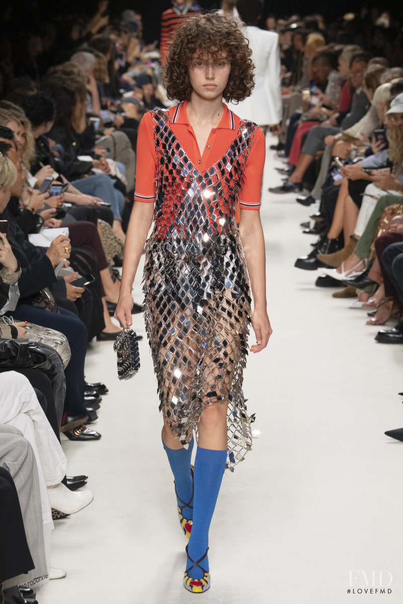 Caroline Reuter featured in  the Paco Rabanne fashion show for Spring/Summer 2020