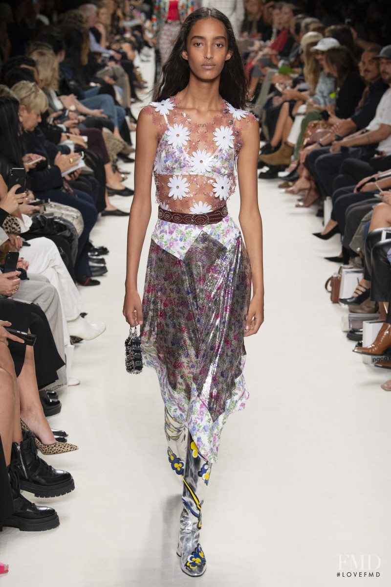 Mona Tougaard featured in  the Paco Rabanne fashion show for Spring/Summer 2020