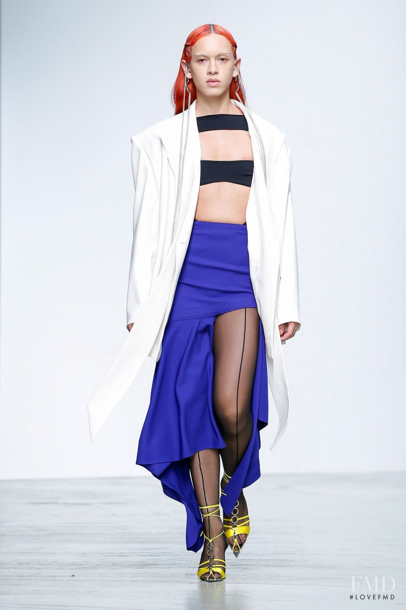 Dustin Muchuvitz featured in  the Mugler fashion show for Spring/Summer 2020