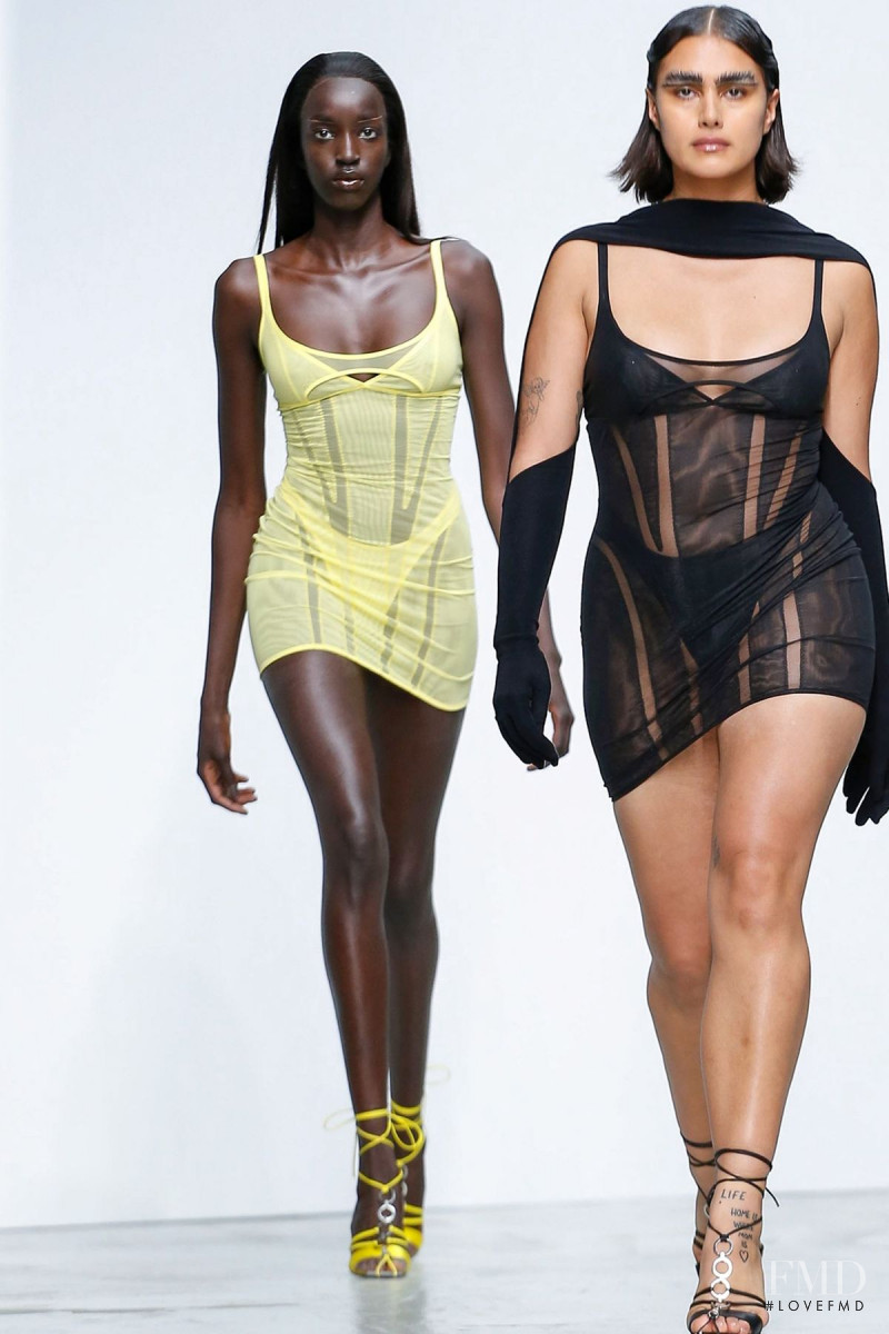 Niko Riam featured in  the Mugler fashion show for Spring/Summer 2020