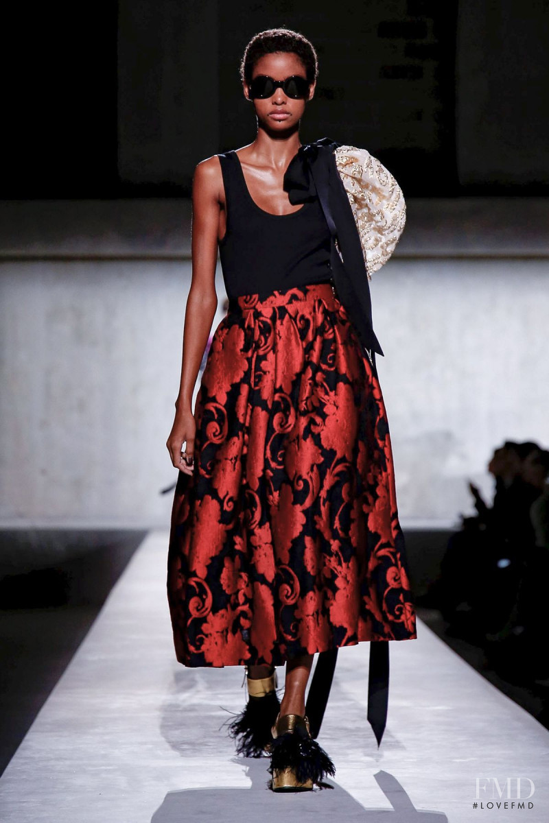 Blesnya Minher featured in  the Dries van Noten fashion show for Spring/Summer 2020
