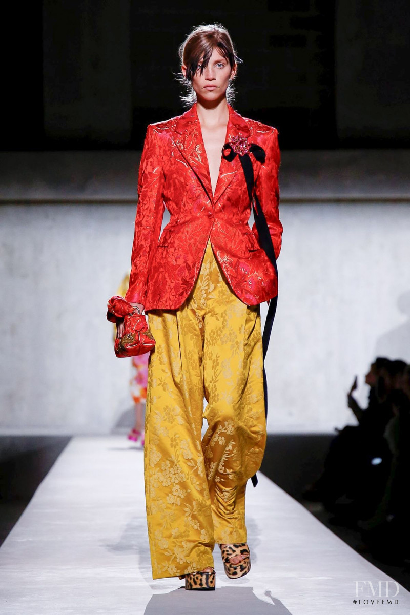 Rebecca Leigh Longendyke featured in  the Dries van Noten fashion show for Spring/Summer 2020
