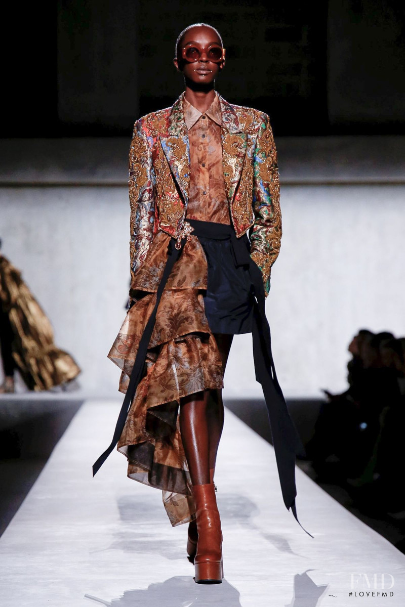 Nicole Atieno featured in  the Dries van Noten fashion show for Spring/Summer 2020