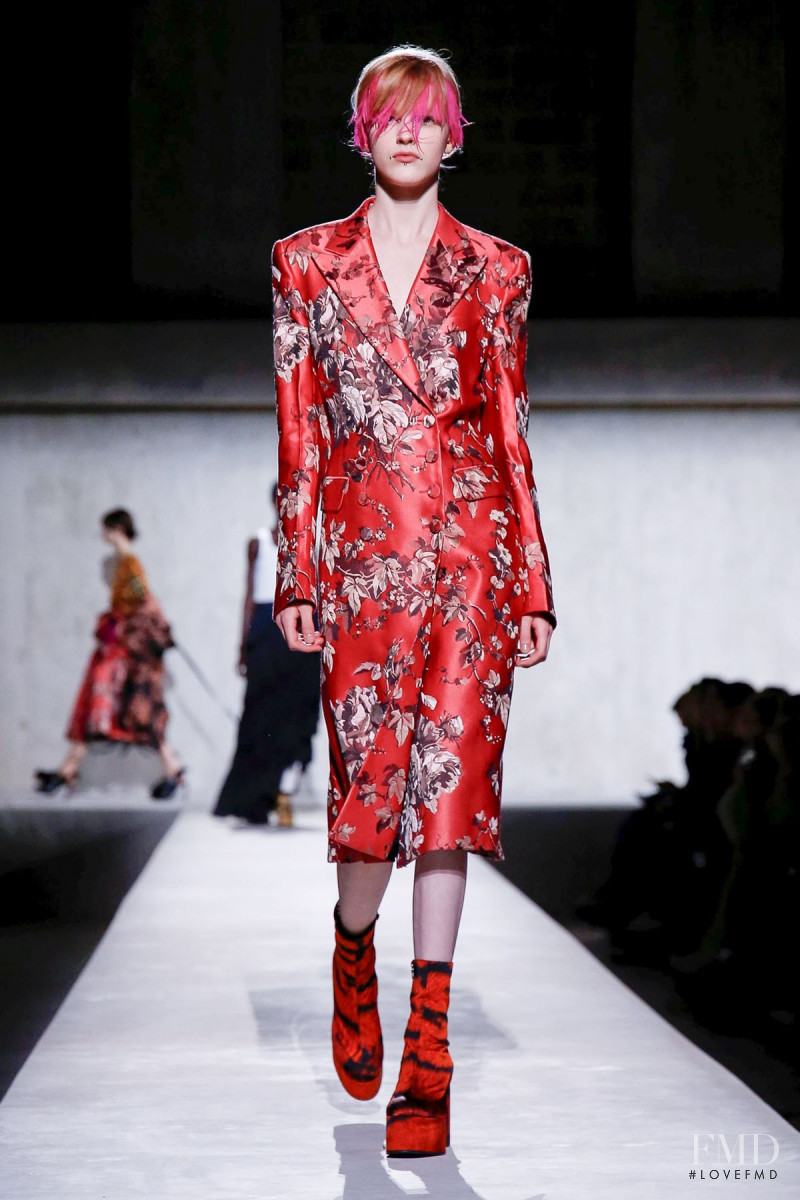 Hannah Motler featured in  the Dries van Noten fashion show for Spring/Summer 2020