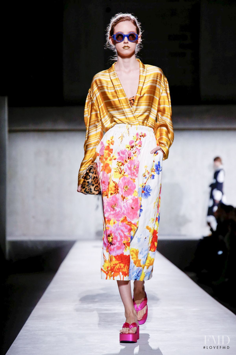 Sia Vlasova featured in  the Dries van Noten fashion show for Spring/Summer 2020