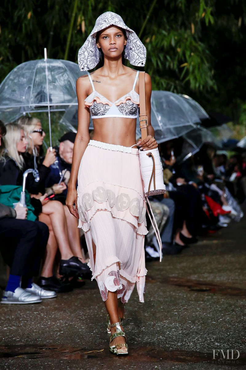 Lineisy Montero featured in  the Lanvin fashion show for Spring/Summer 2020