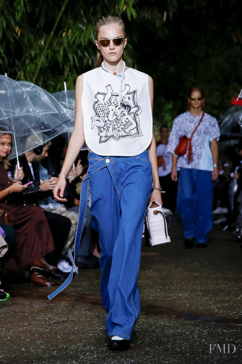 Josefine Lynderup featured in  the Lanvin fashion show for Spring/Summer 2020