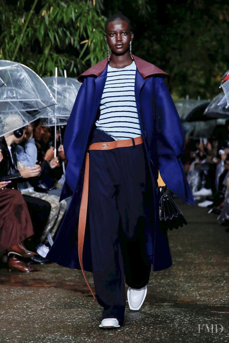 Adut Akech Bior featured in  the Lanvin fashion show for Spring/Summer 2020