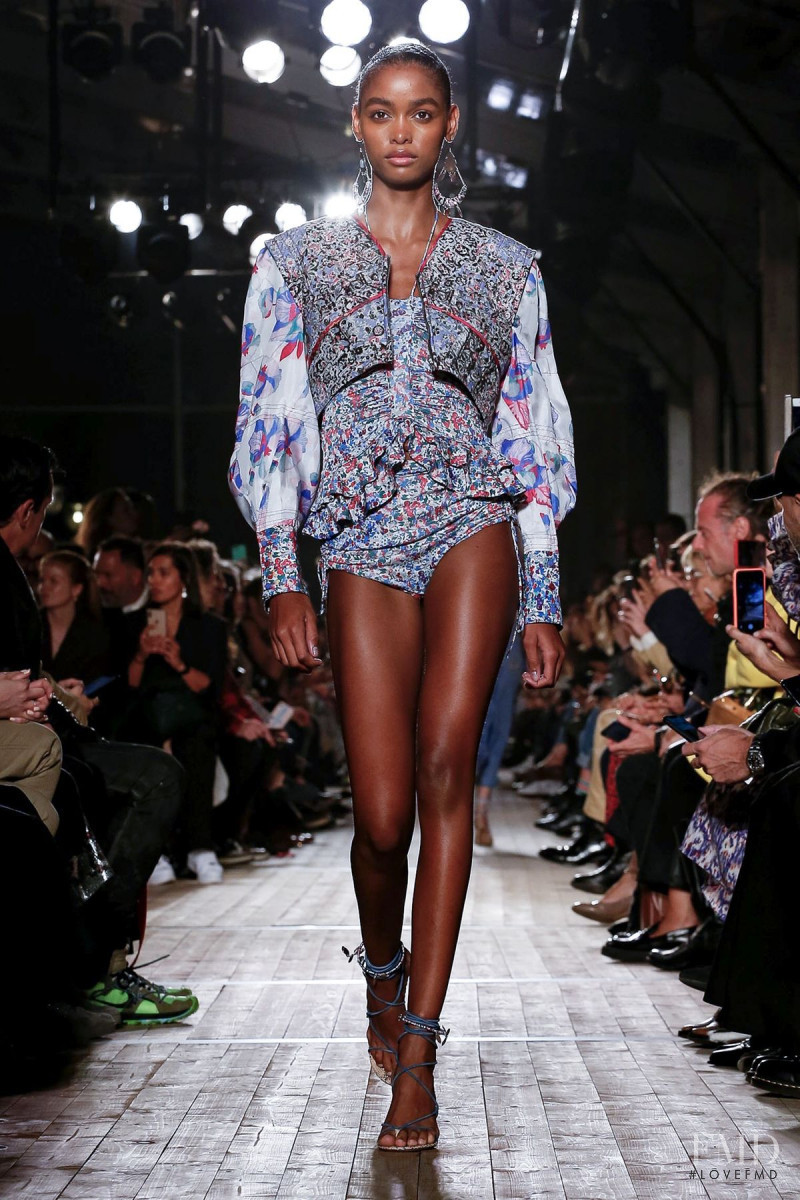 Blesnya Minher featured in  the Isabel Marant fashion show for Spring/Summer 2020