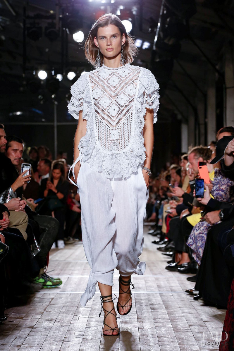 Giedre Dukauskaite featured in  the Isabel Marant fashion show for Spring/Summer 2020