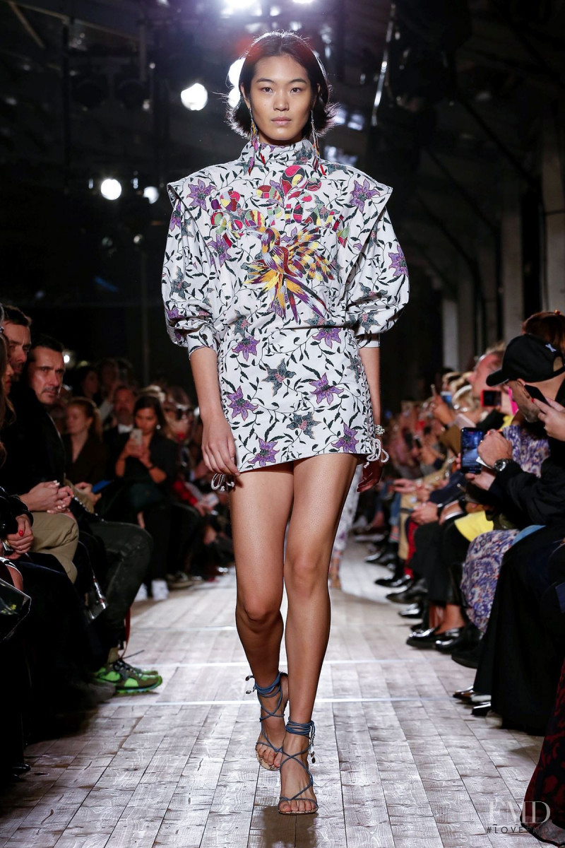 Chiharu Okunugi featured in  the Isabel Marant fashion show for Spring/Summer 2020