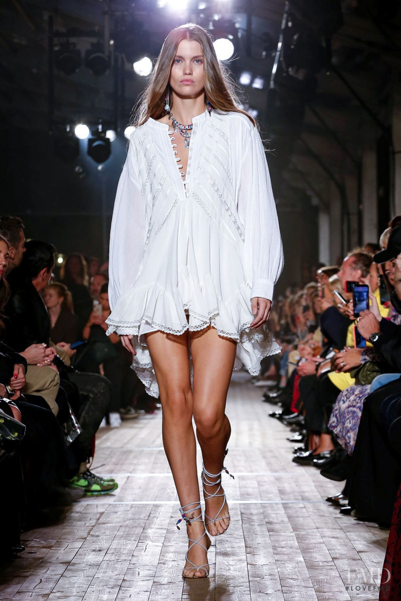 Luna Bijl featured in  the Isabel Marant fashion show for Spring/Summer 2020