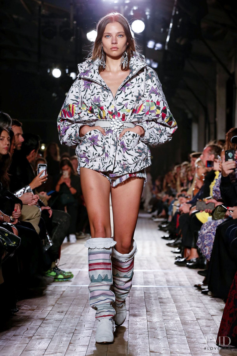 Alesya Kafelnikova featured in  the Isabel Marant fashion show for Spring/Summer 2020