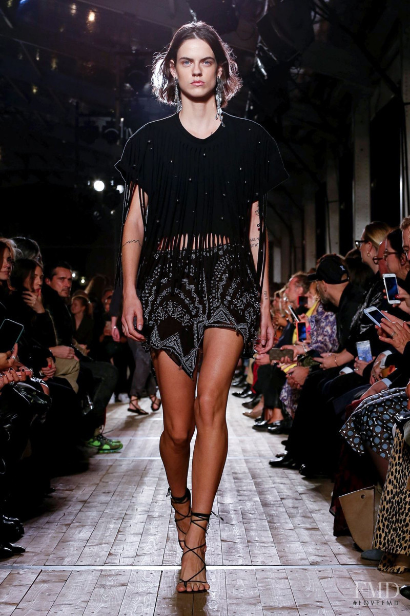 Miriam Sanchez featured in  the Isabel Marant fashion show for Spring/Summer 2020